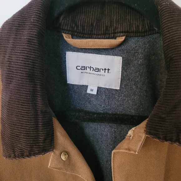 Carhartt Michigan Chore Coat Winter Jacket Lined Size M Hamilton Brown Tobacco - Picture 3 of 9